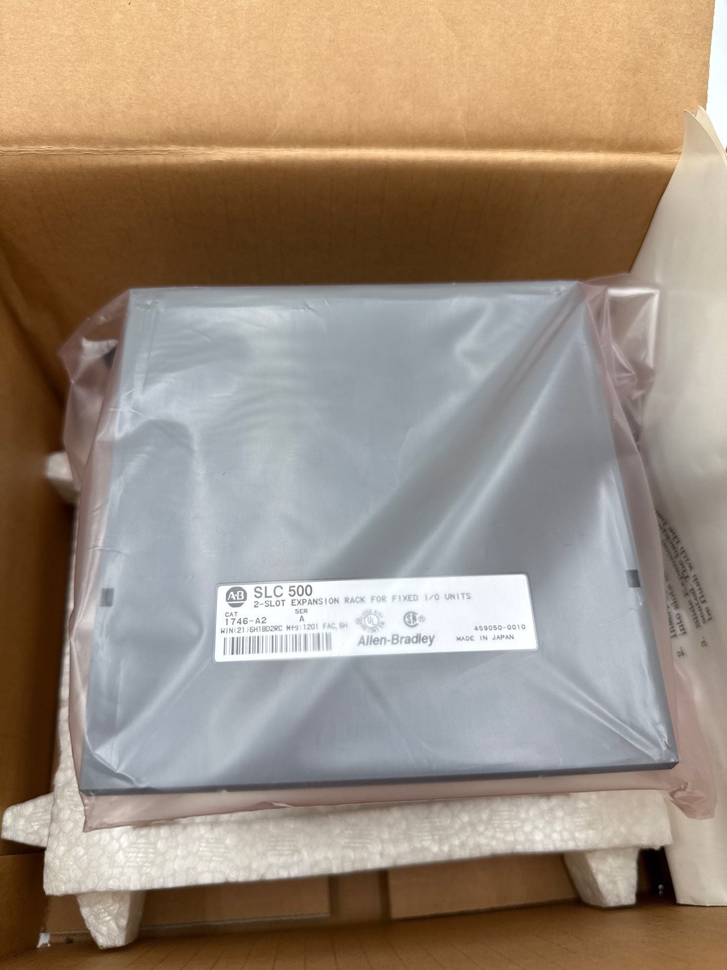 Allen Bradley 1746-A2 Ser A SLC 500 2 Slot Expansion Rack Fixed I/O Units New