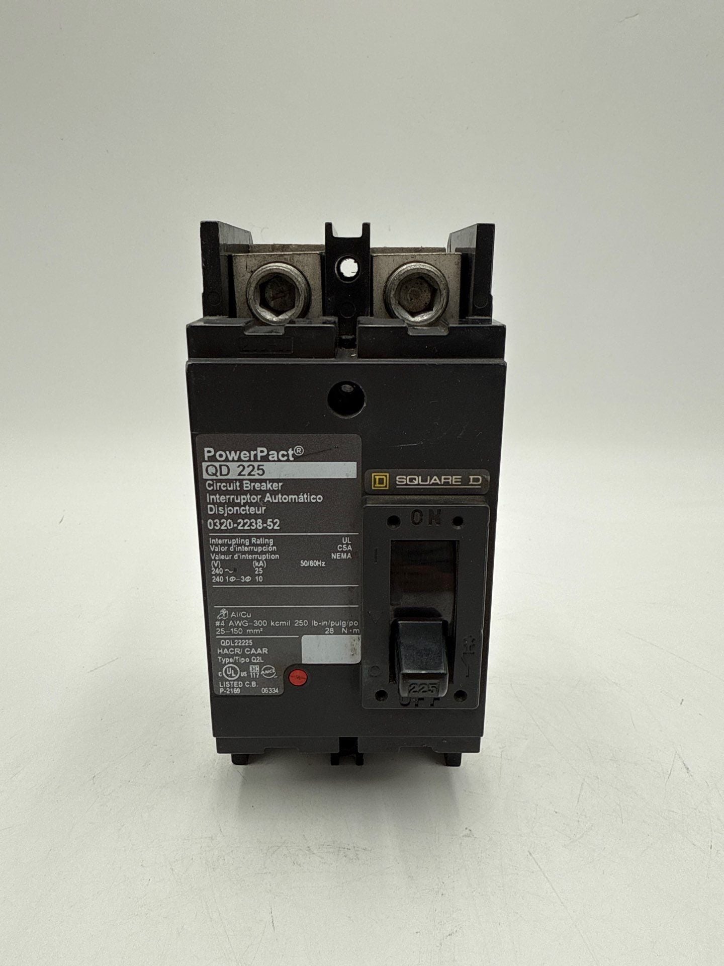 Square D QDL22225 Used