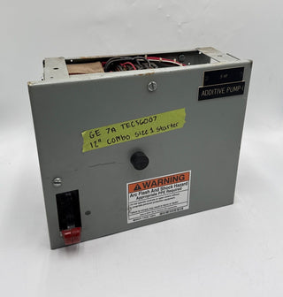 GE 8000 12” Combo MCC Bucket Starter Size 1 Breaker TEC36007 7 Amp Used