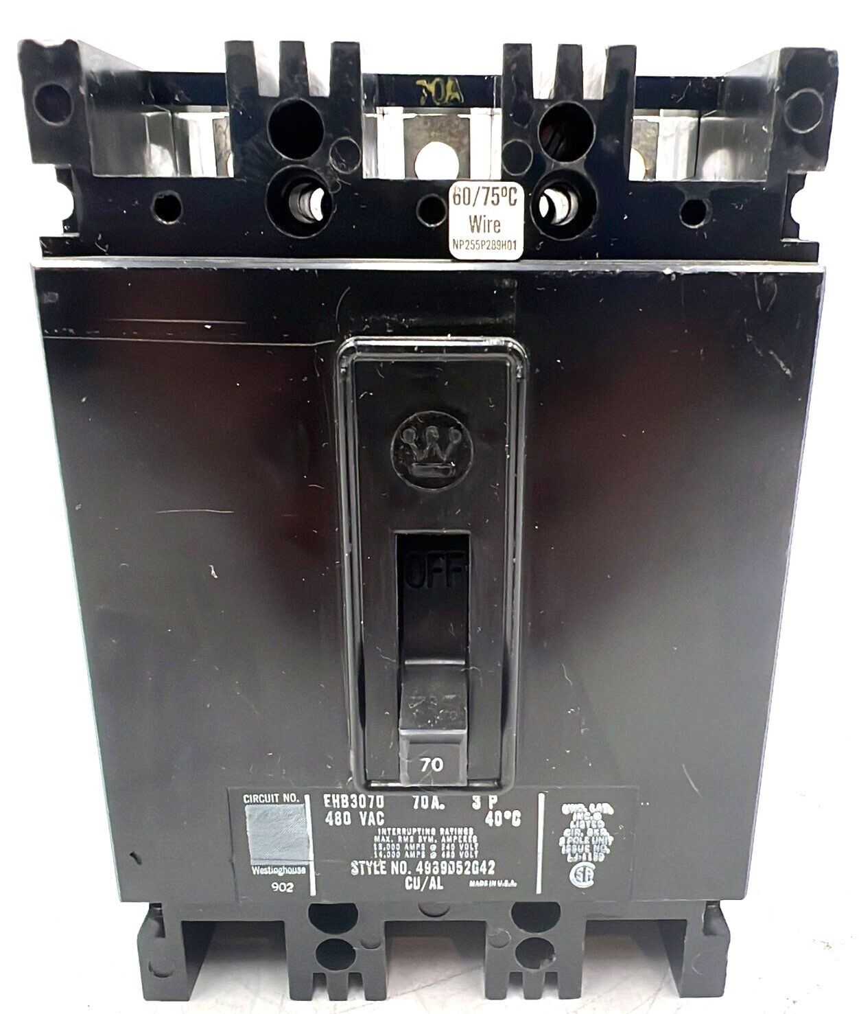 Westinghouse EHB3070 Used