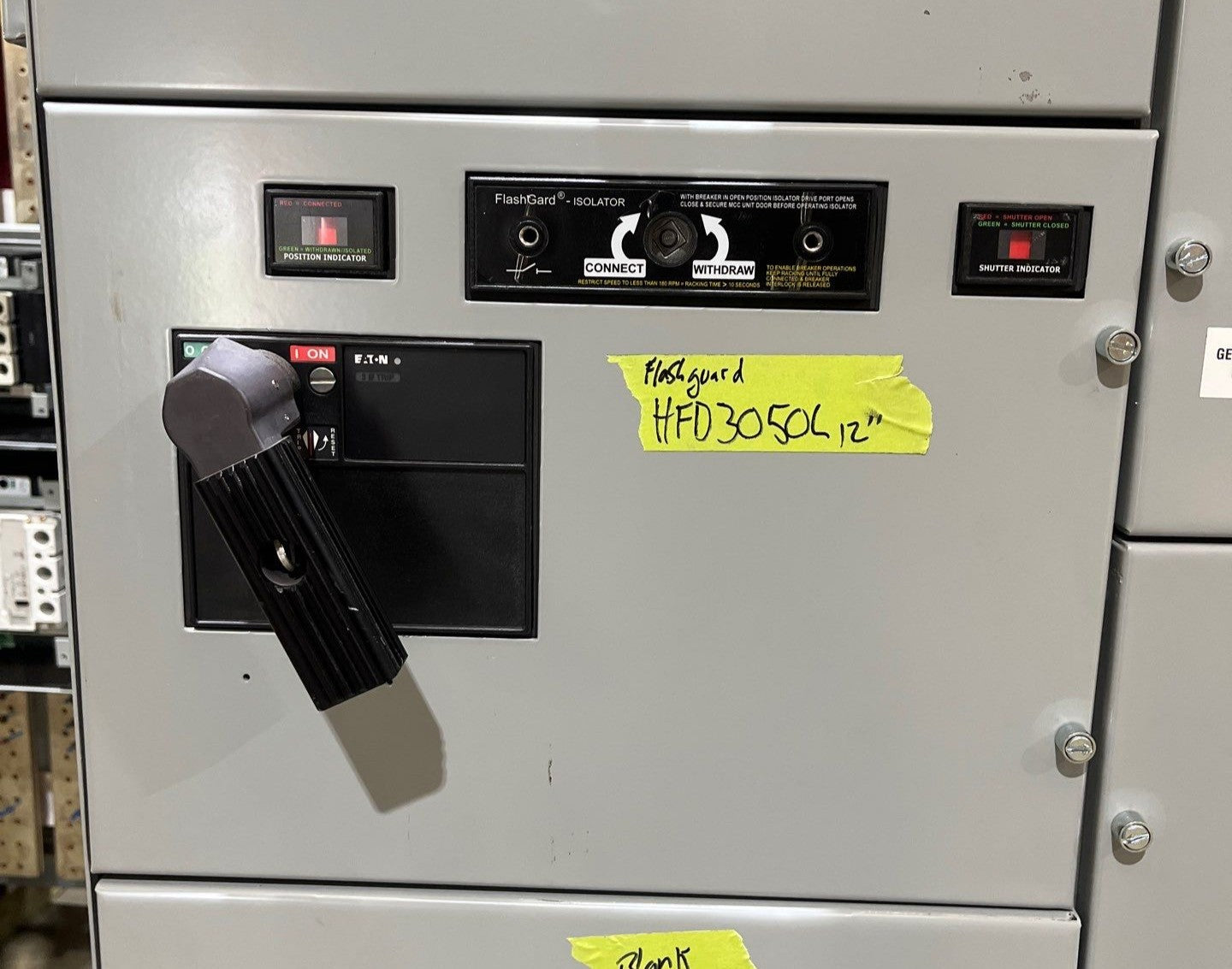 Eaton Freedom FlashGard 12" 50A Feeder MCC Bucket HFD3050L Breaker 50 Amp Used