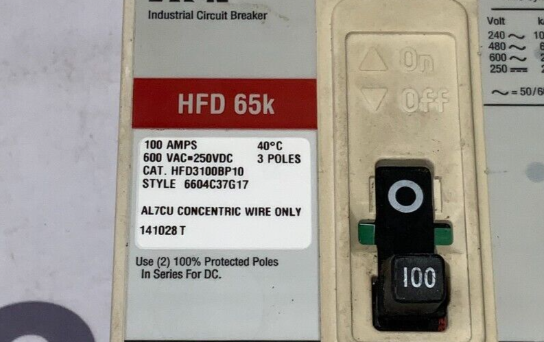 Eaton HFD3100BP10 Used