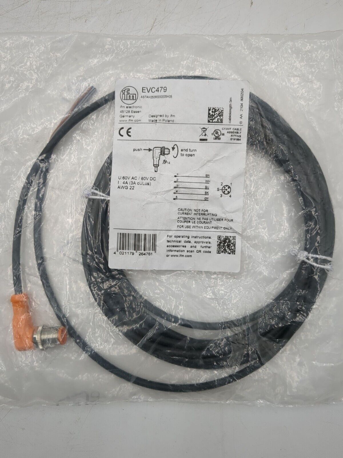 IFM ASTAH050MSS0005H05-EVC479 New