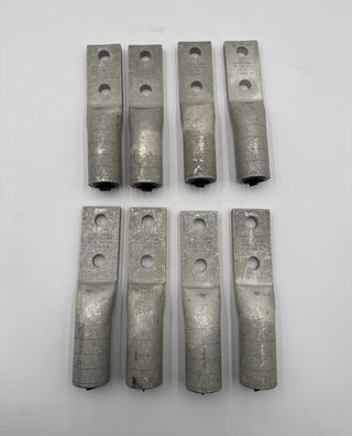 Burndy YA36A3 Hylug Compression Lug 600kcmil 1/2in 2 Hole Alu Long Barrel 8 Pack New