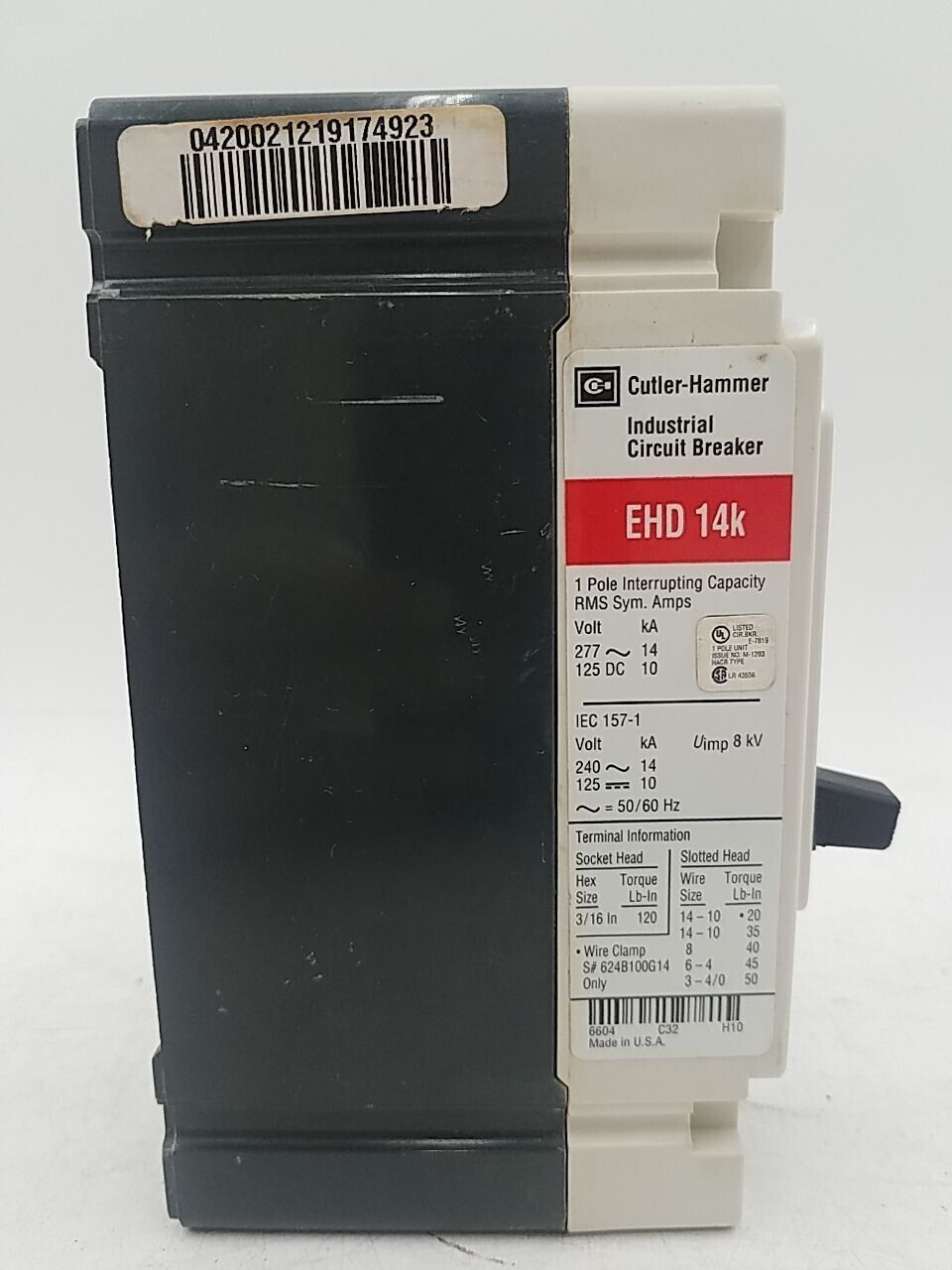 Cutler-Hammer EHD1020 Used