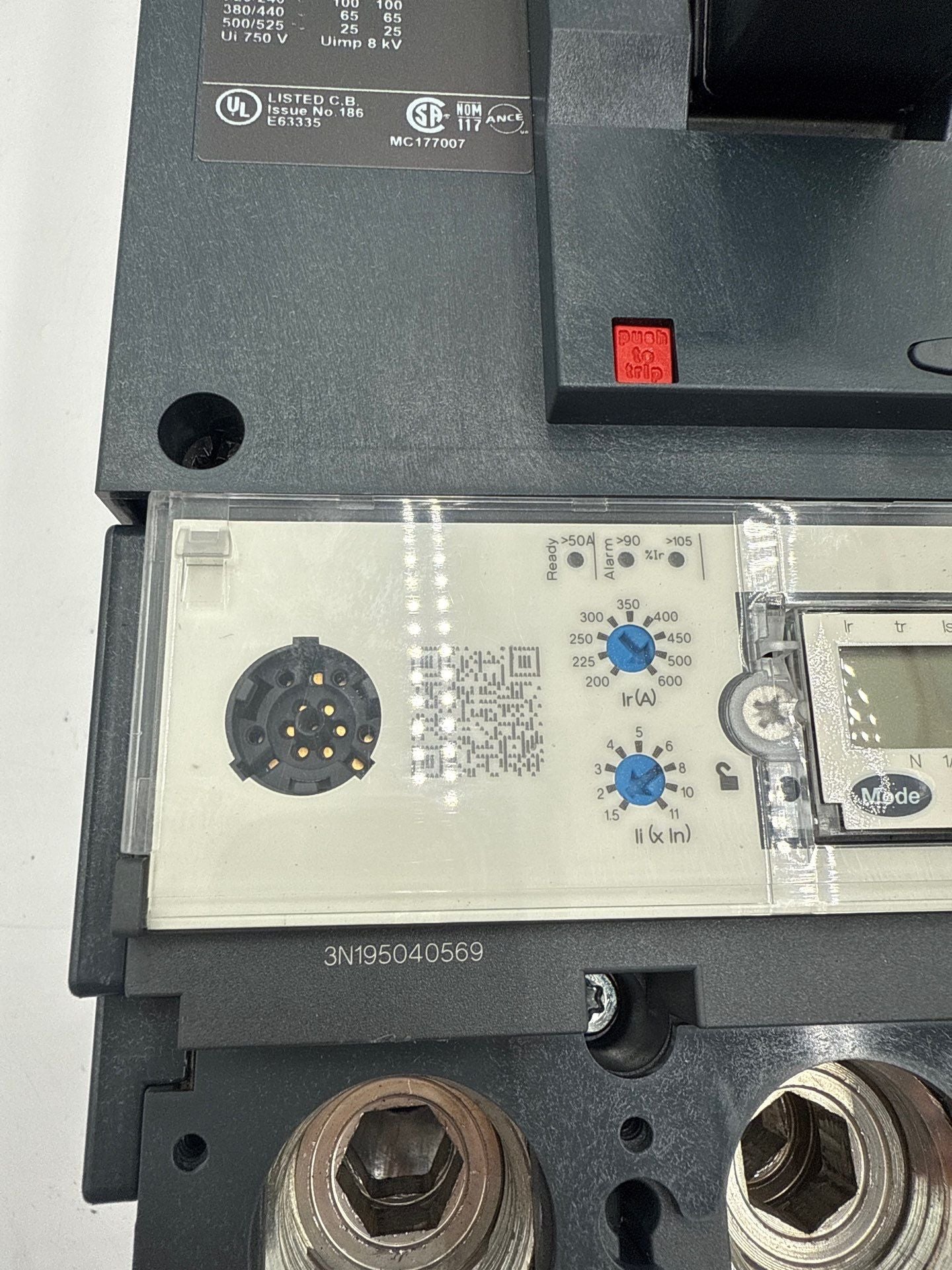 Square D LJA36600U43XEN I-Line Circuit Breaker 600A 3P 600V 3PH LJA 600 Amp Used