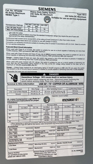 Siemens HF322N Used