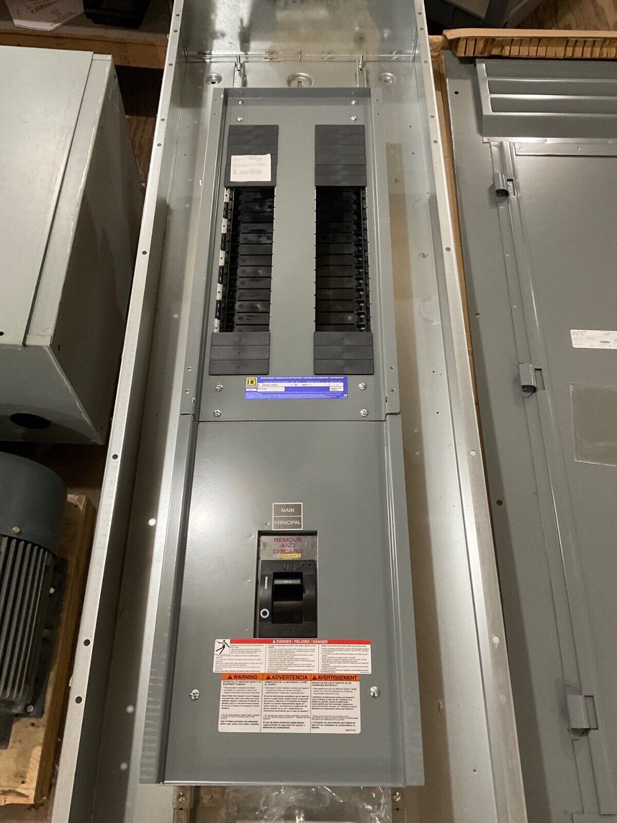 Square D NF Panelboard 400A 480/277V 3PH 4W Main LAP36400MB MCB Indoor Encl P670 New