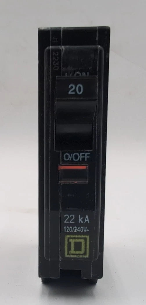 10PC Lot Square D QOB120VH Circuit Breaker 20A 120/240V 1P 22kA Bolt on 20 Amp New