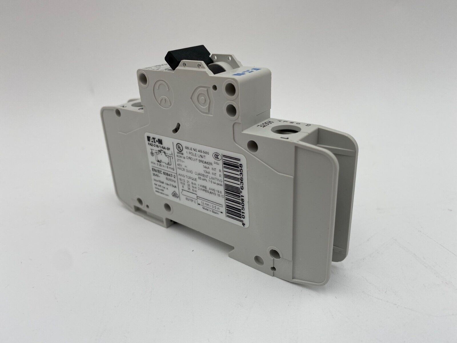 Eaton Cutler Hammer FAZ-C16/1-NA-SP New