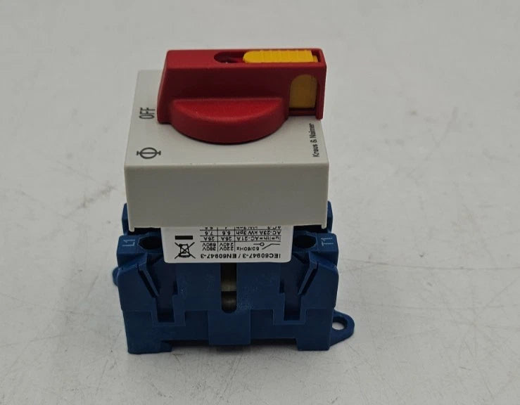 KRAUS & Naimer KG20A.K300 USA001.VE2 Disconnect Switch 25A 3P 600V 25 Amp Used