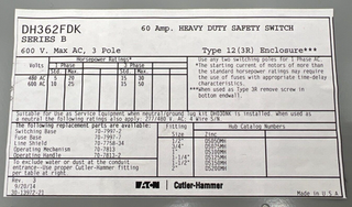 EA DH362FDK Used