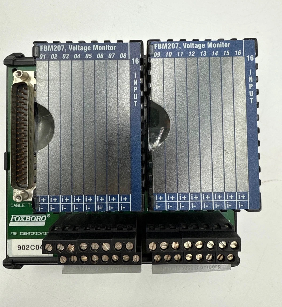 Foxboro FBM207 P0916AM Voltage Monitor Compression Terminal 2 Tier 120/125V
