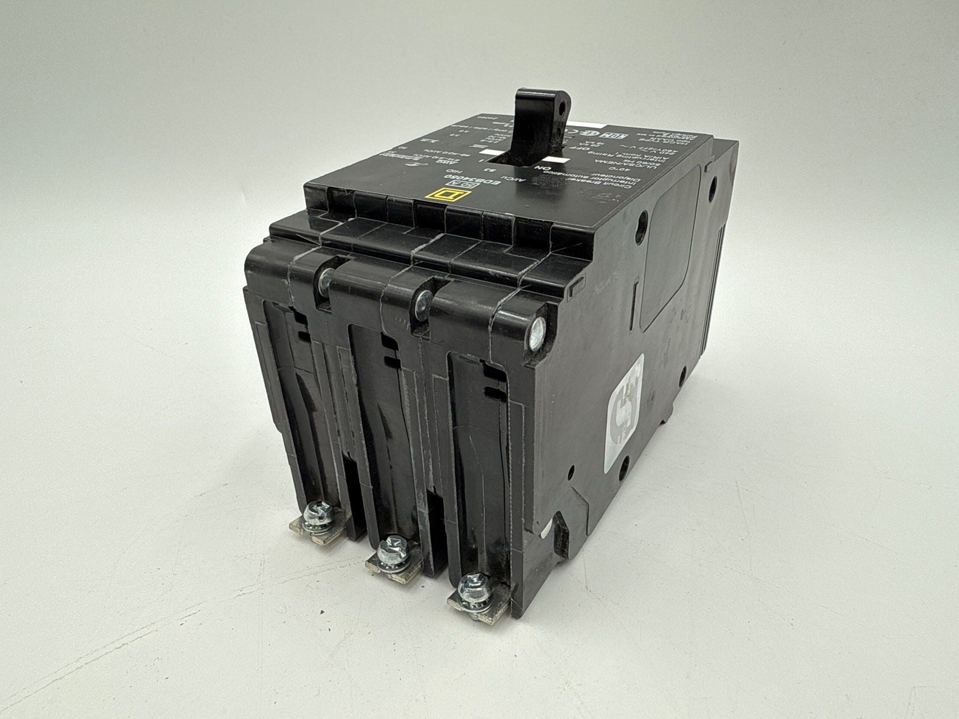 Square D EDB34050 Circuit Breaker 50A 3P 480/277V EDB 50 Amp 3 Pole New