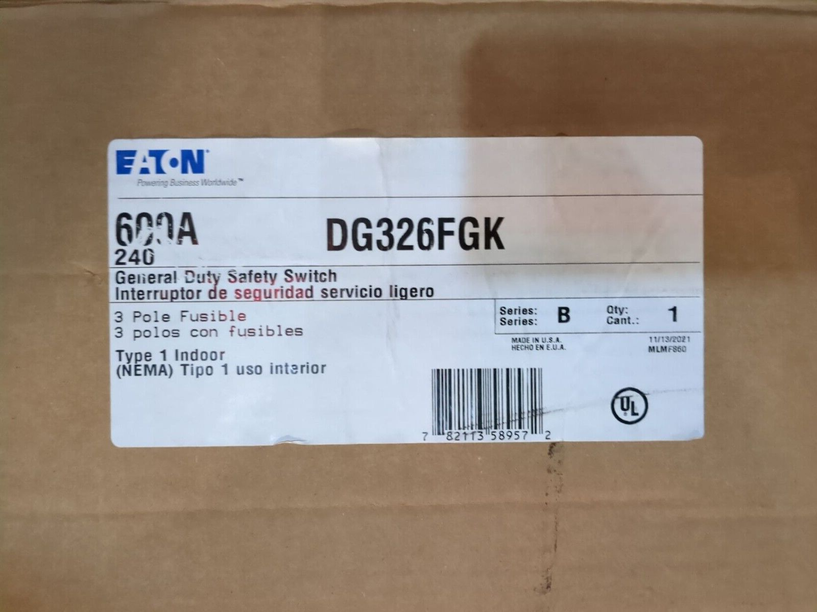 Eaton DG326FGK New