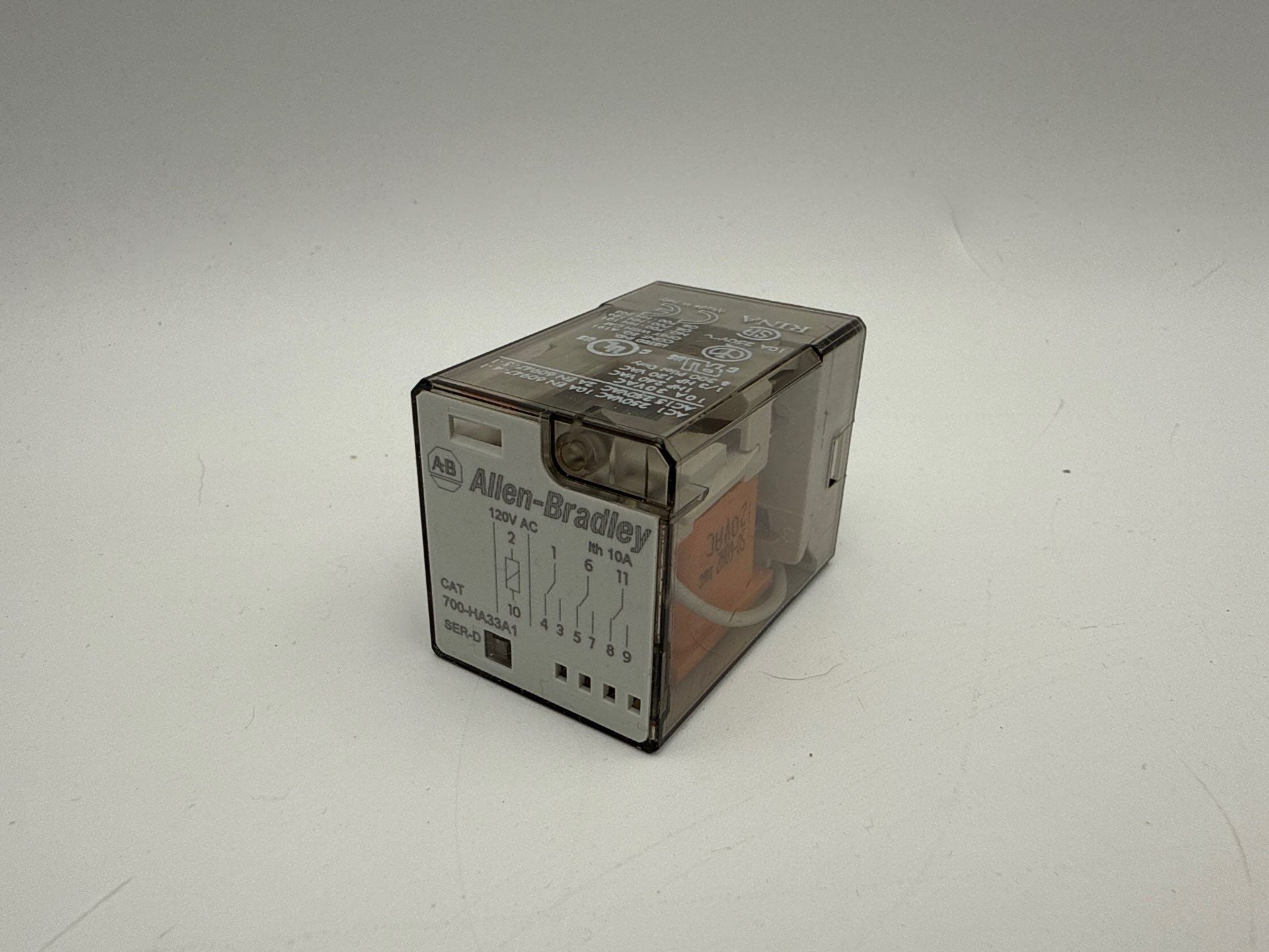 2PC Lot Allen Bradley 700-HA33A1 Relay 8Pins Plug In 3C/O 3PDT 120V 10A New