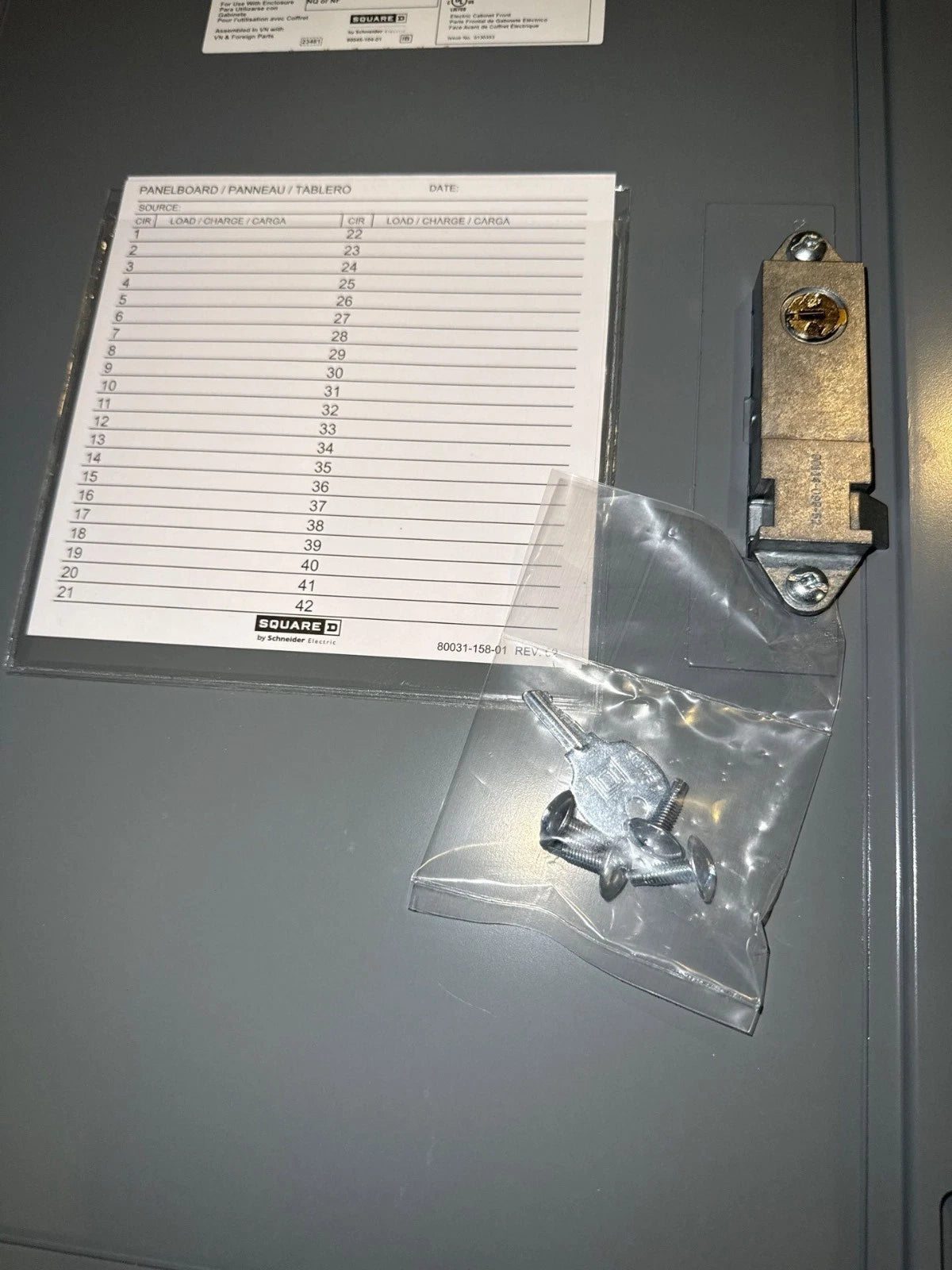 Square D NF Panelboard 100A 480/277V 3PH 4W MLO Panel 100 Amp 18 Cir MH26BE New New