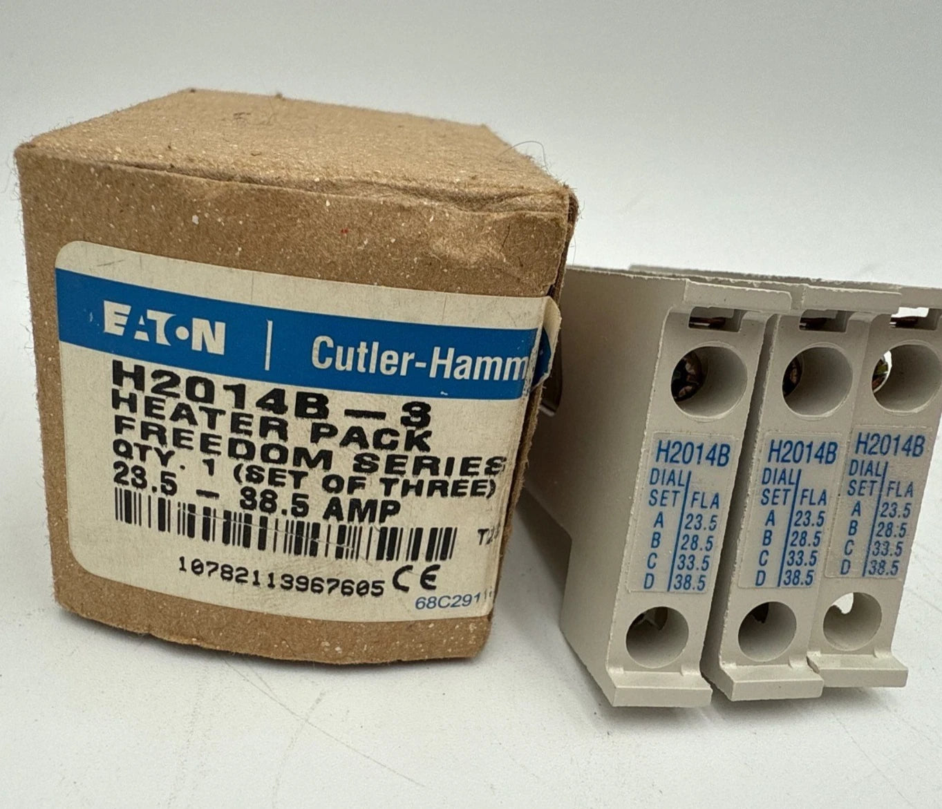 3PC Eaton H2014-B Overload Relay Thermal Heater Unit Freedom Series 23.5A-38.5A New