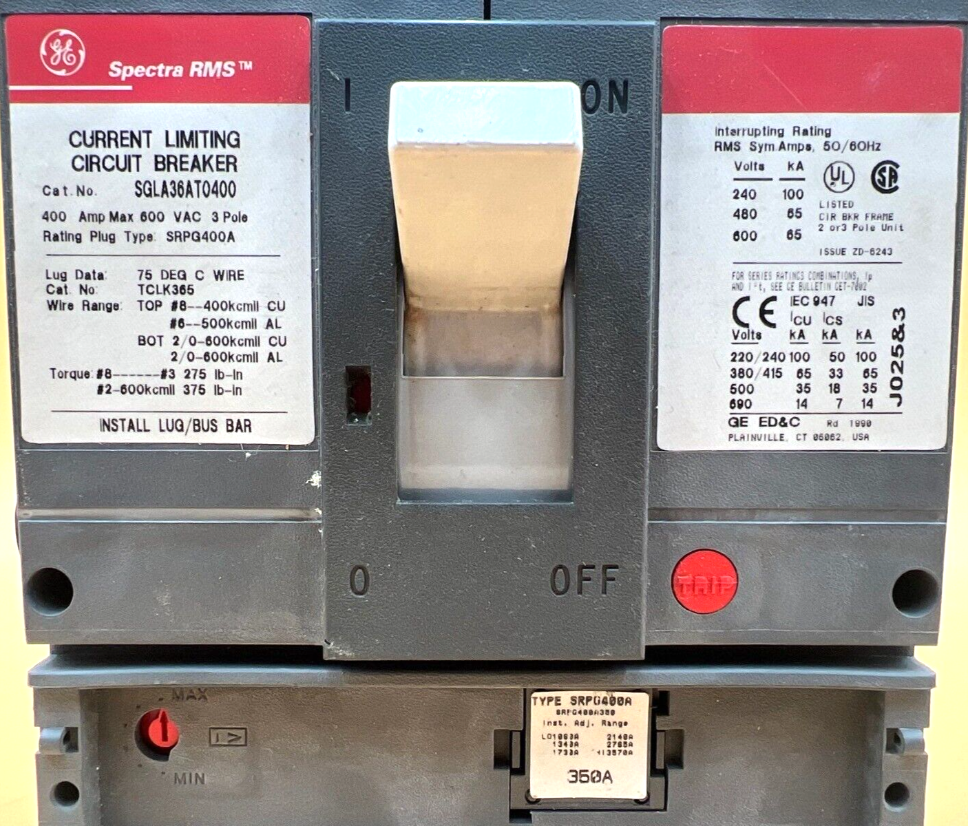 GE SGLA36AT0400 Used