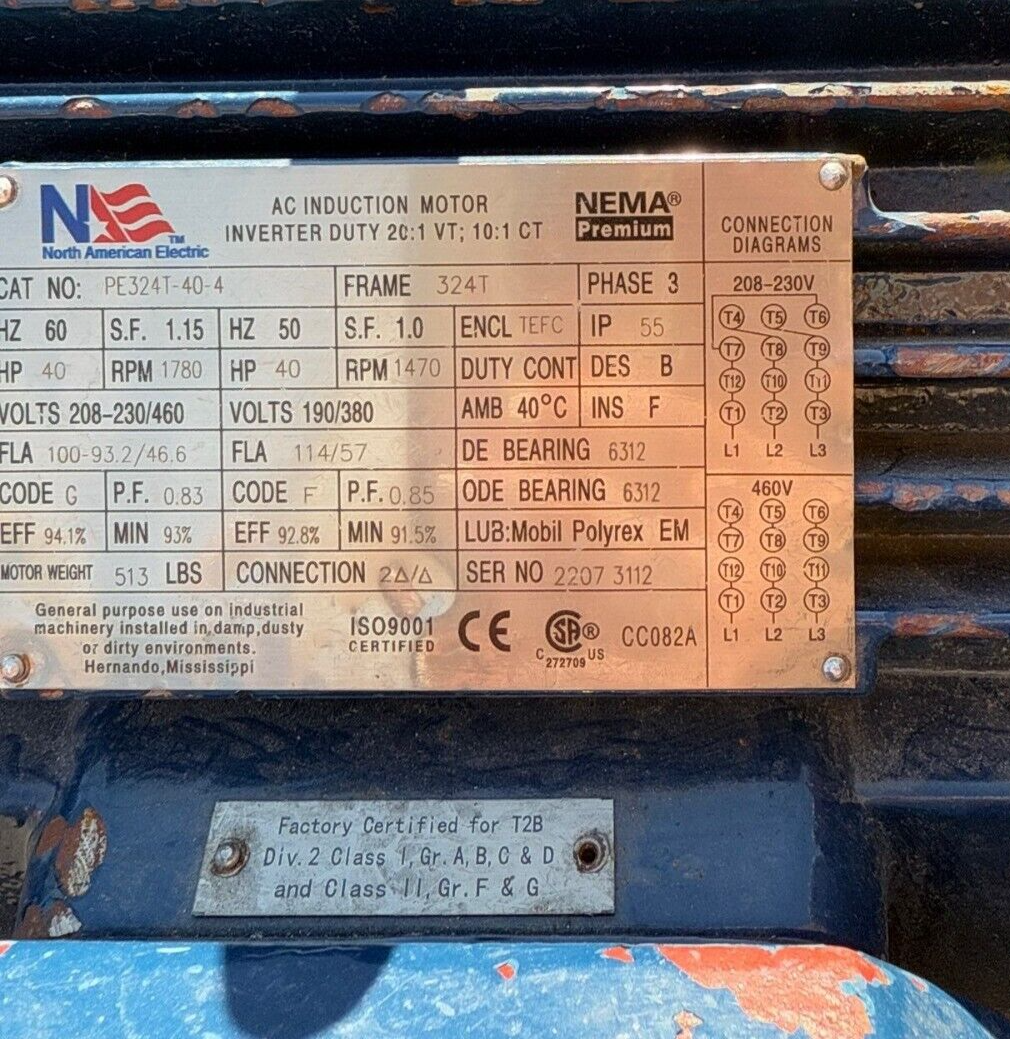 North American Electric PE324T-40-4 New