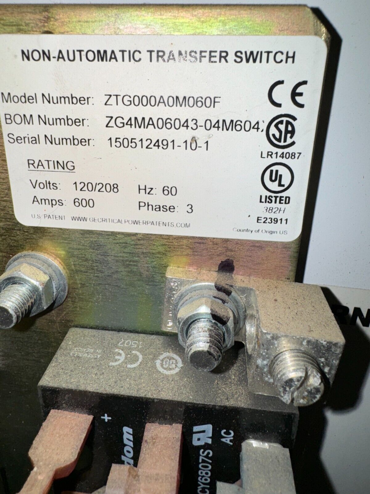 Zenith ZTG000A0M060F Used