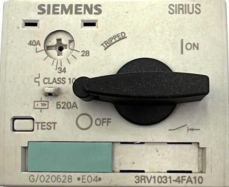 Siemens 3RV1031-4FA10 Used