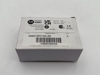 Allen Bradley 4983-DH120-25 Heavy Duty Surge Suppressor 120VAC 1 Pole 25 KA LIGHTNING CURRENT New