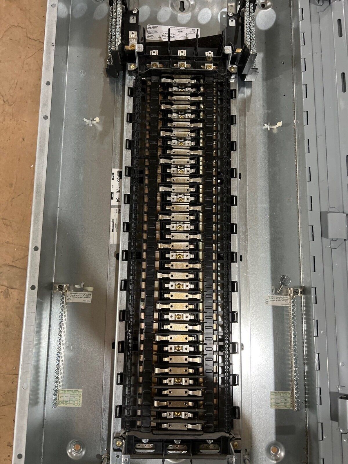 Square D NQ Panelboard 100A 208Y/120V 3PH 4W Indoor Encl 72 Circuit MLO MH44BE P623 Used