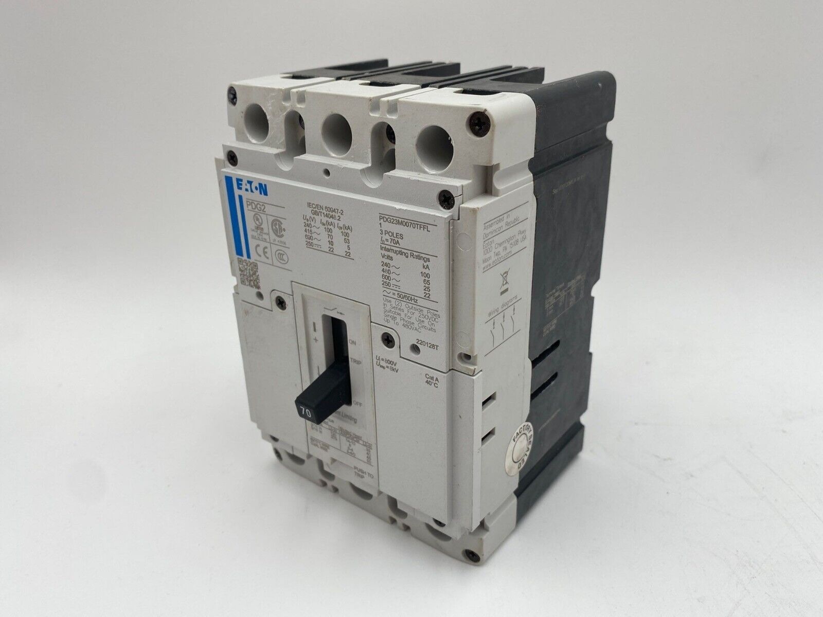 Eaton PDG23M0070TFFL Used