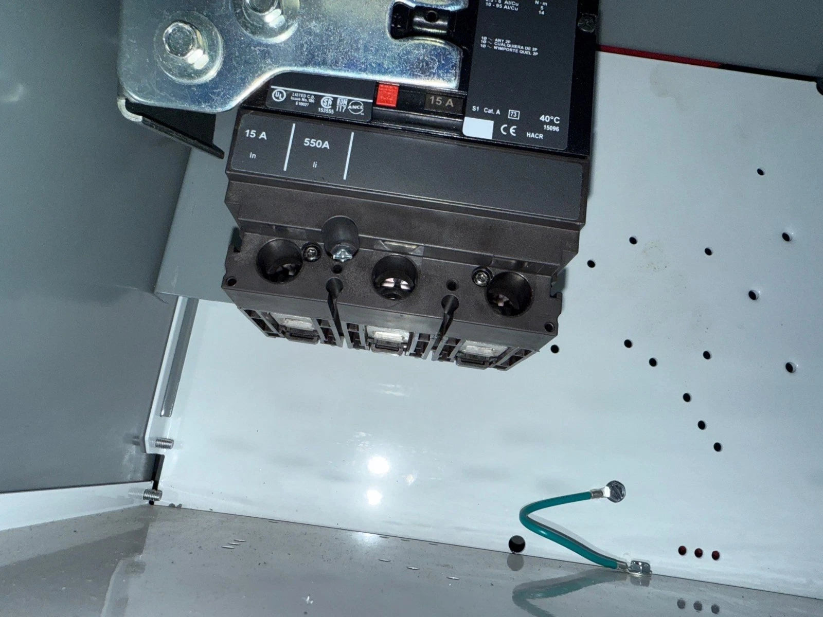 12" Square D Model 6 15A Feeder MCC Bucket HJL36015 Breaker 15 Amp HJL New