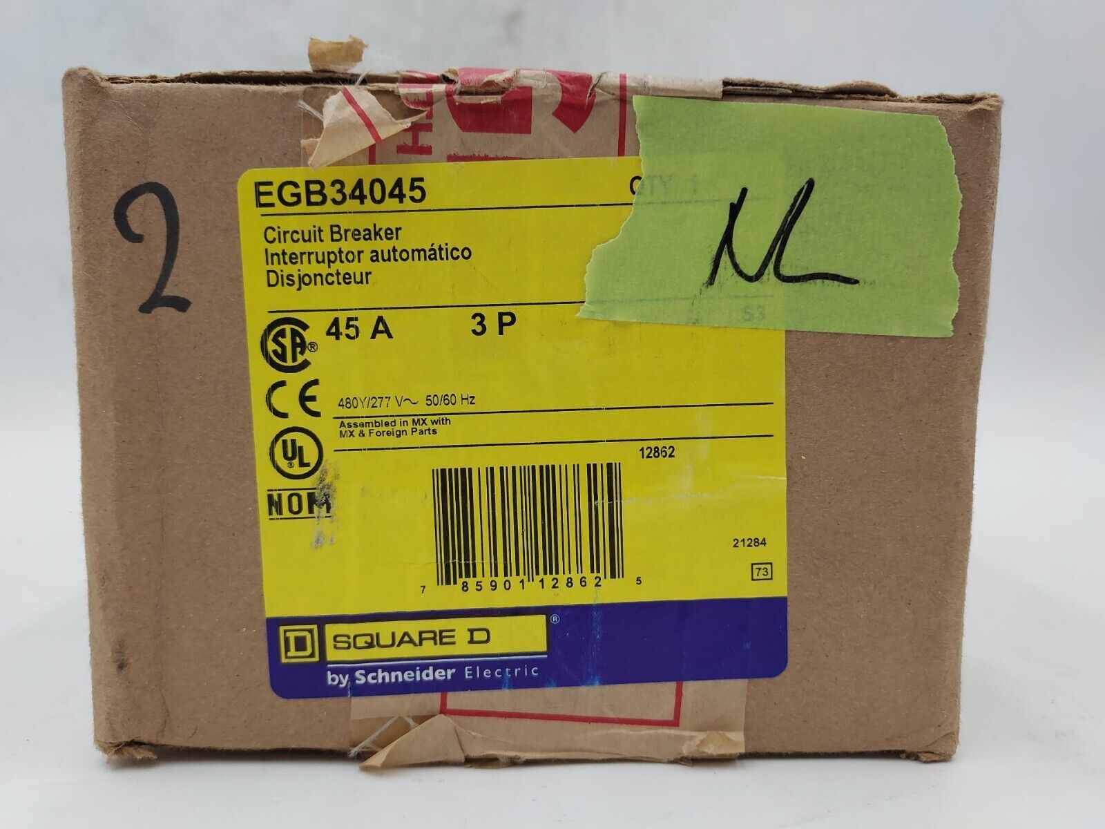 Square D EGB34045 New