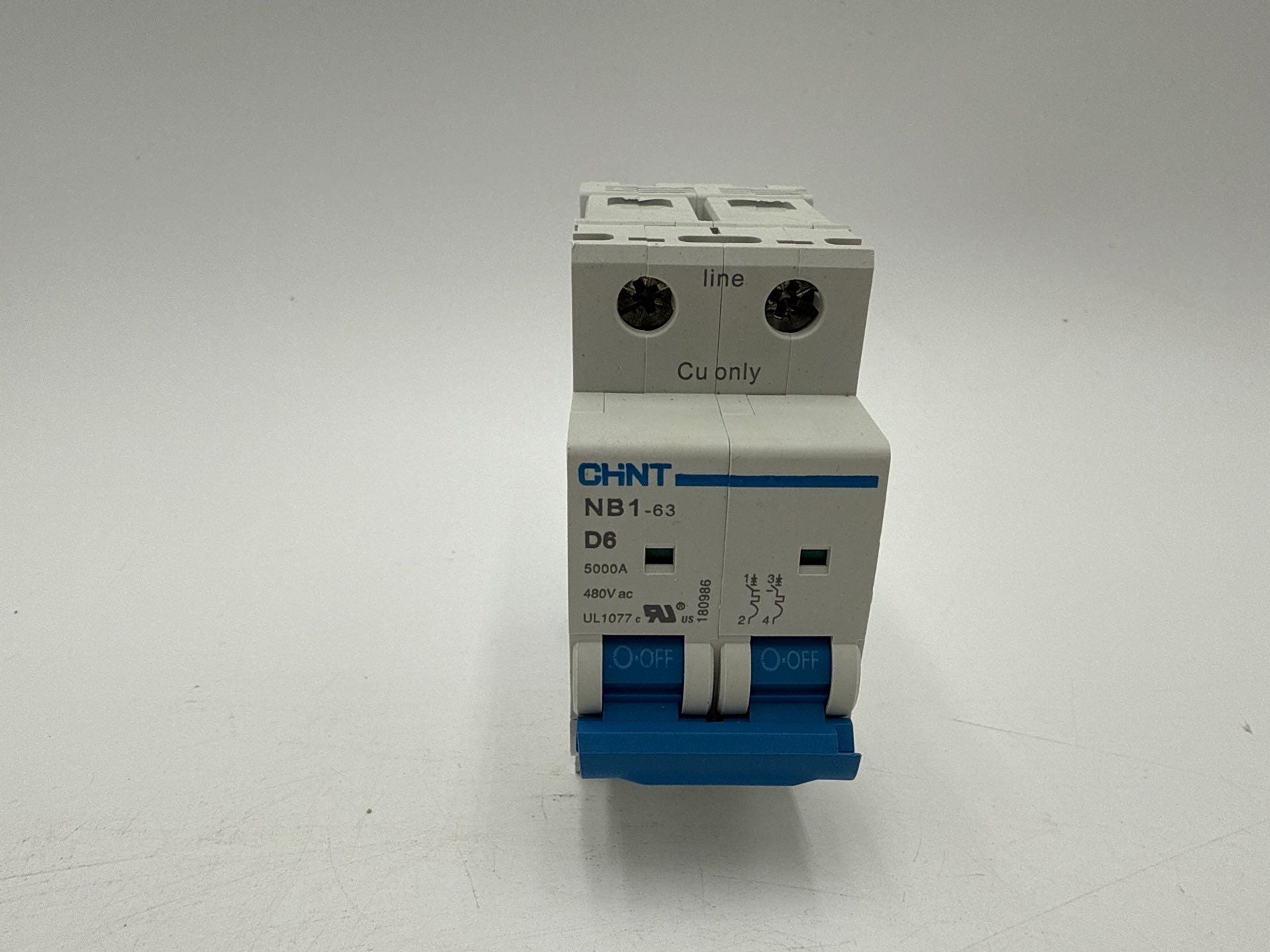 CHINT NB1-D6-2P Miniature Circuit Breaker 6A 2P 480V DIN Rail NB1D62P New