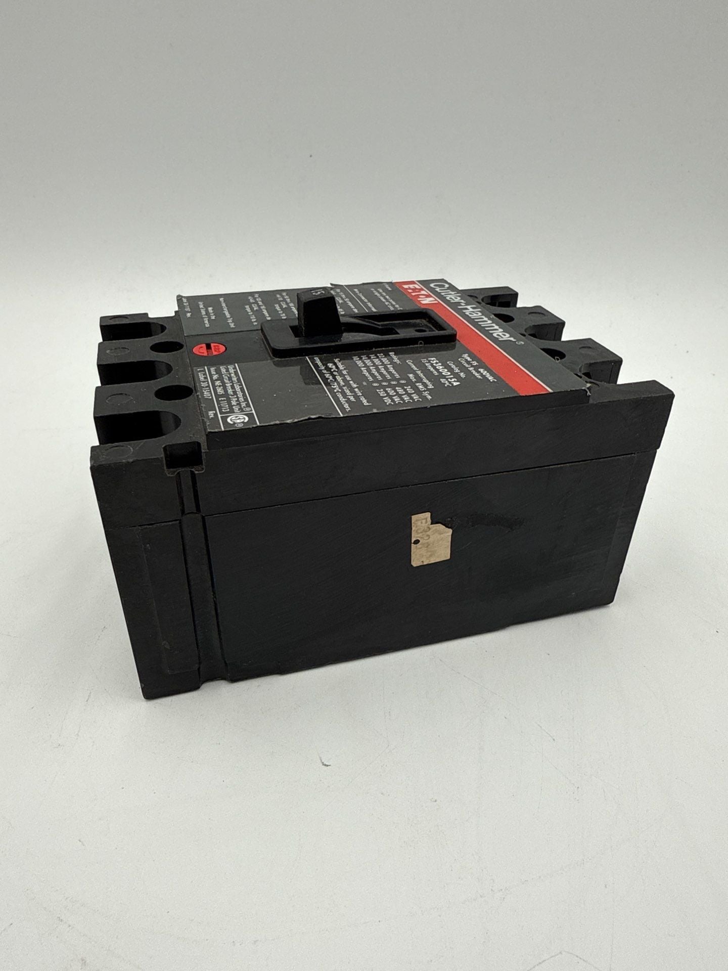 Cutler-Hammer FS360015A Circuit Breaker 15A 3P 600V FS 15 Amp 3 Pole Used