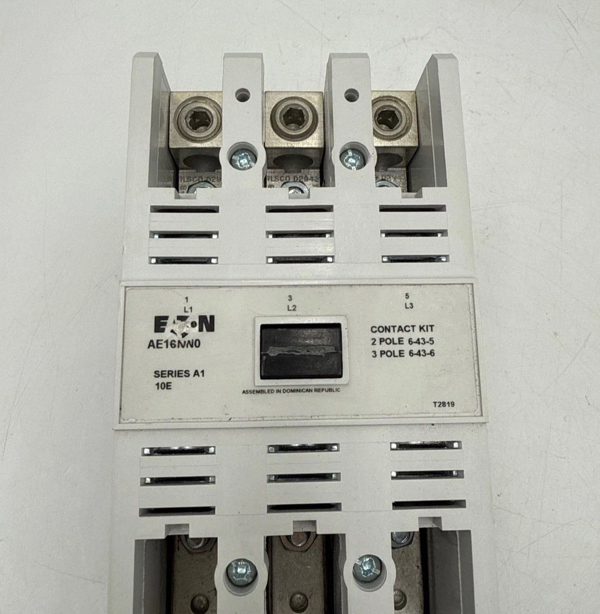 Eaton AE16NN0 Starter 140A 3P 600V 125 HP Coil 110-120V Overload 10-6530-3 Used