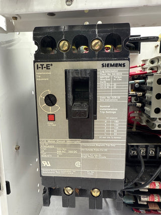Siemens Model 95 25A 12" Combo MCC Bucket Size 1 3TF44 Starter ED63A025 Used