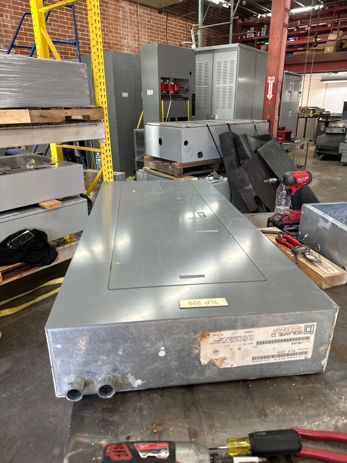 Square D NF Panelboard 250A 600Y/347V 3PH 4W Main Lug 42 Circuit MLO Indoor Encl P341 Used