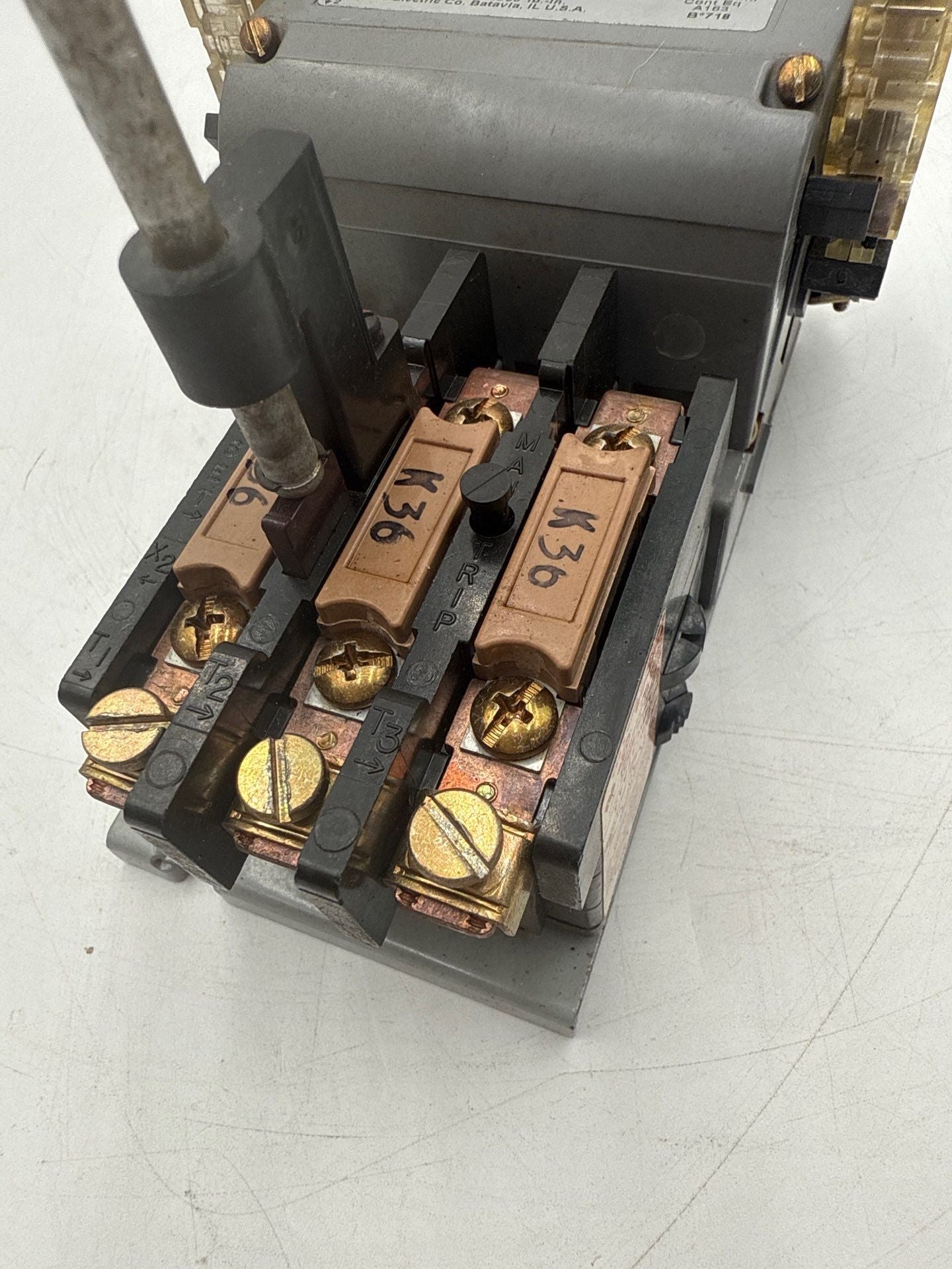 Furnas 14DP32AF71 Magnetic Starter 27A 3P 600V Size 1 Coil 110-120V Heater K36 Used
