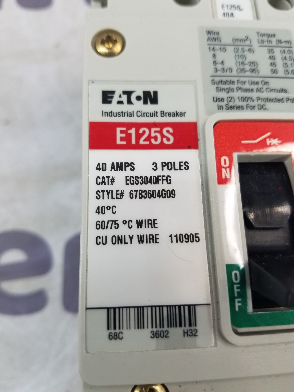 Eaton EGS3040FFG