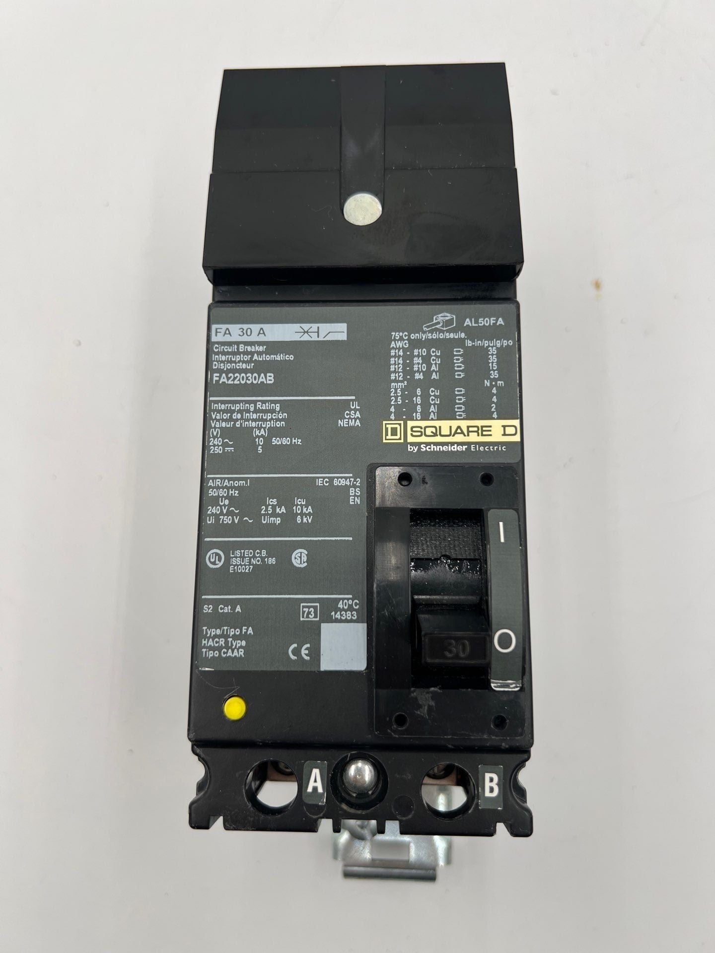 Square D FA22030AB Used