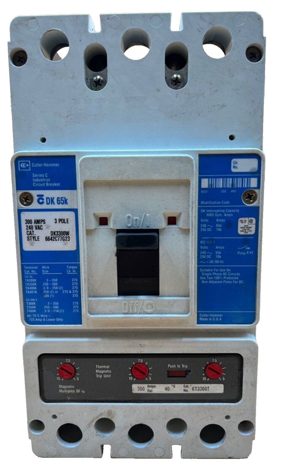 Cutler-Hammer DK3300W Used