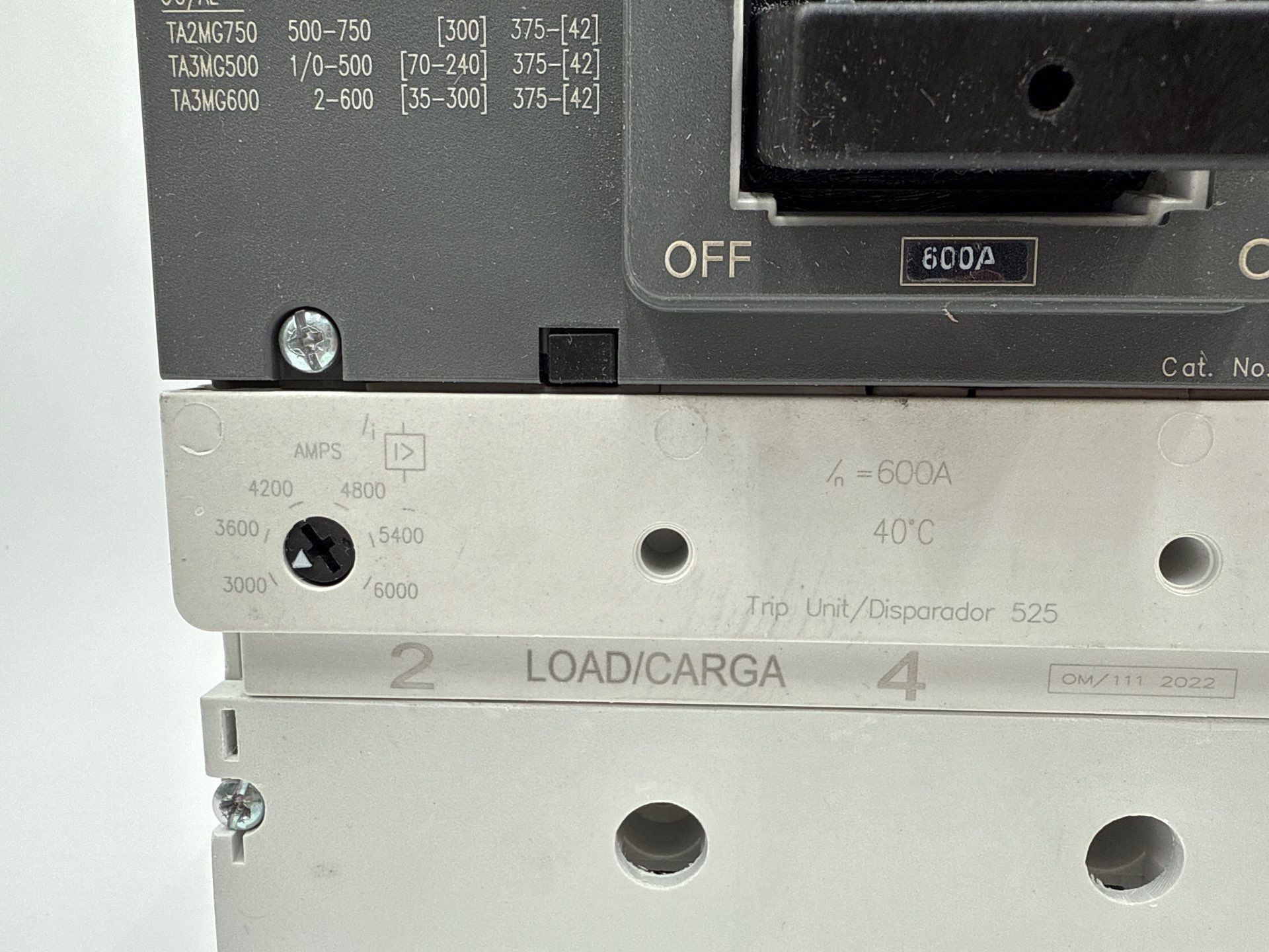 Siemens NMG3B600L Circuit Breaker 600A 3P 600V 3PH NMG 600 Amp 3 Pole New