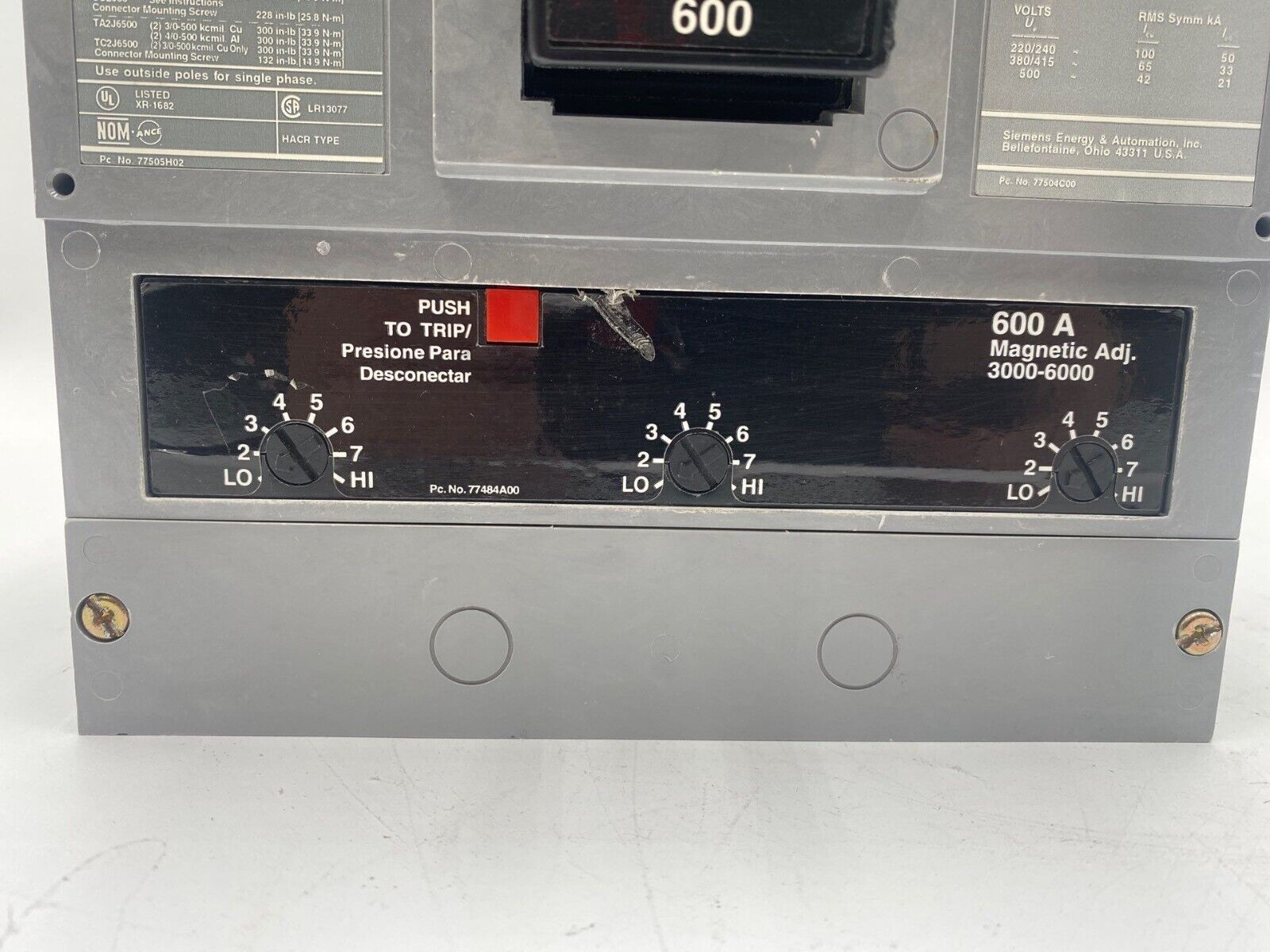 Siemens HLD63B600 Used