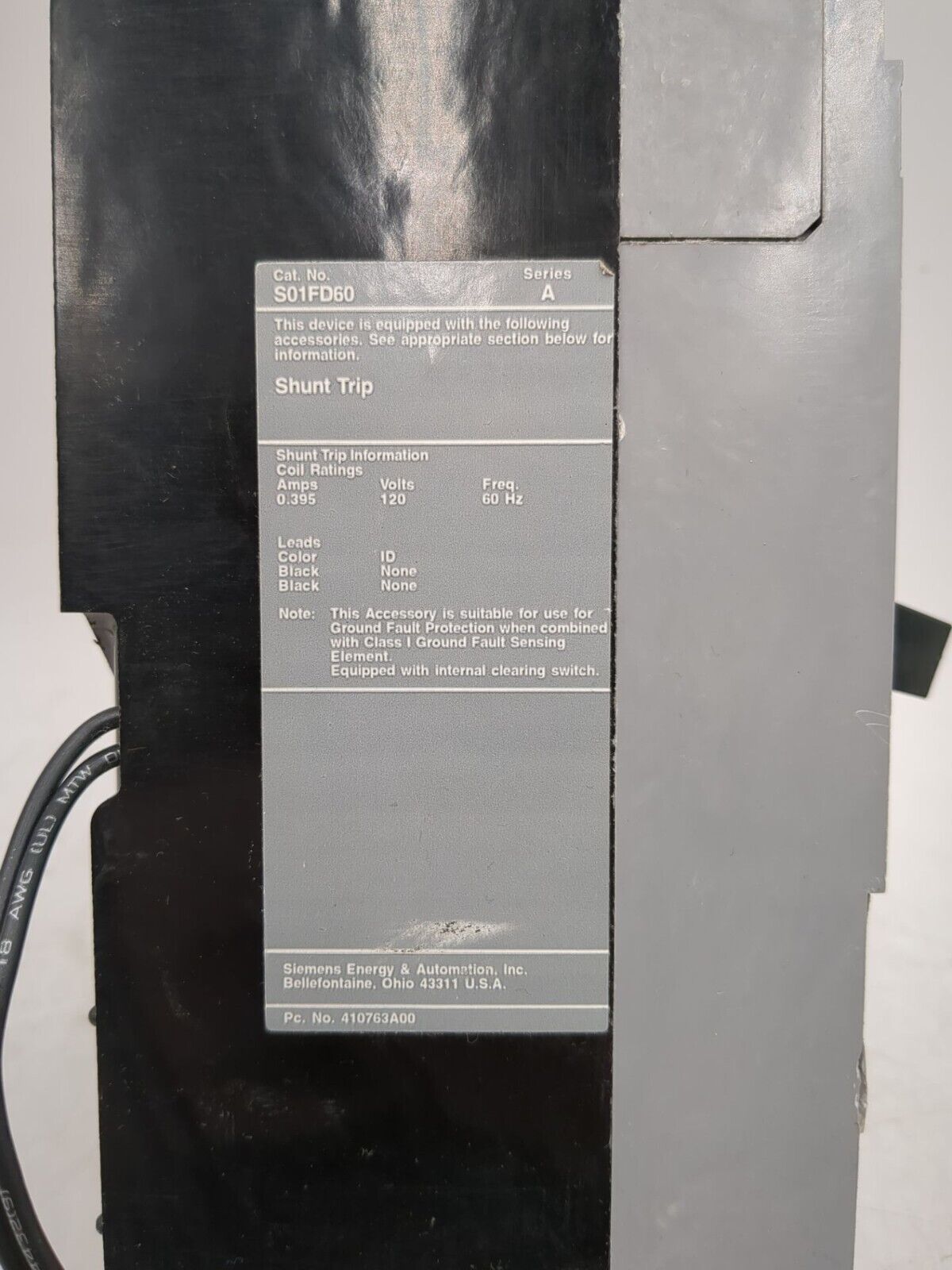 Siemens FXD63B225 S01FD60ST Used