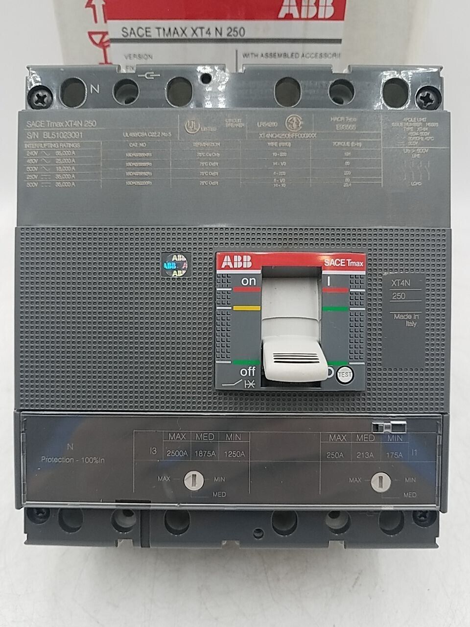 ABB XT4NQ4250BFF000XXX New