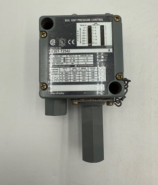 Allen Bradley 836T-T254J Pressure Control Switch 120-600vac 0-300psi 1/4in New