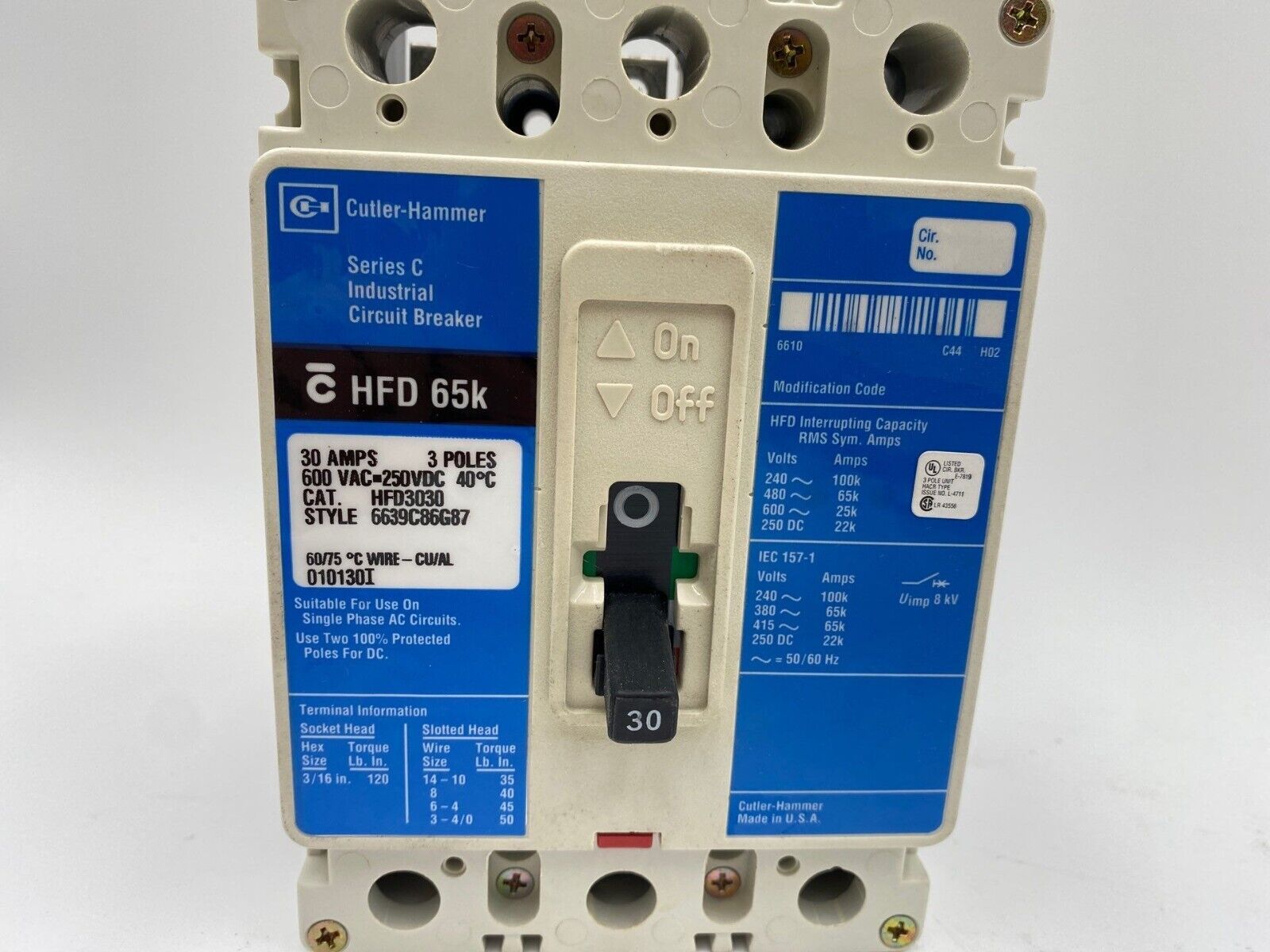 Eaton HFD3030 New