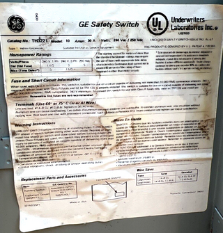 GE TH3221 Used