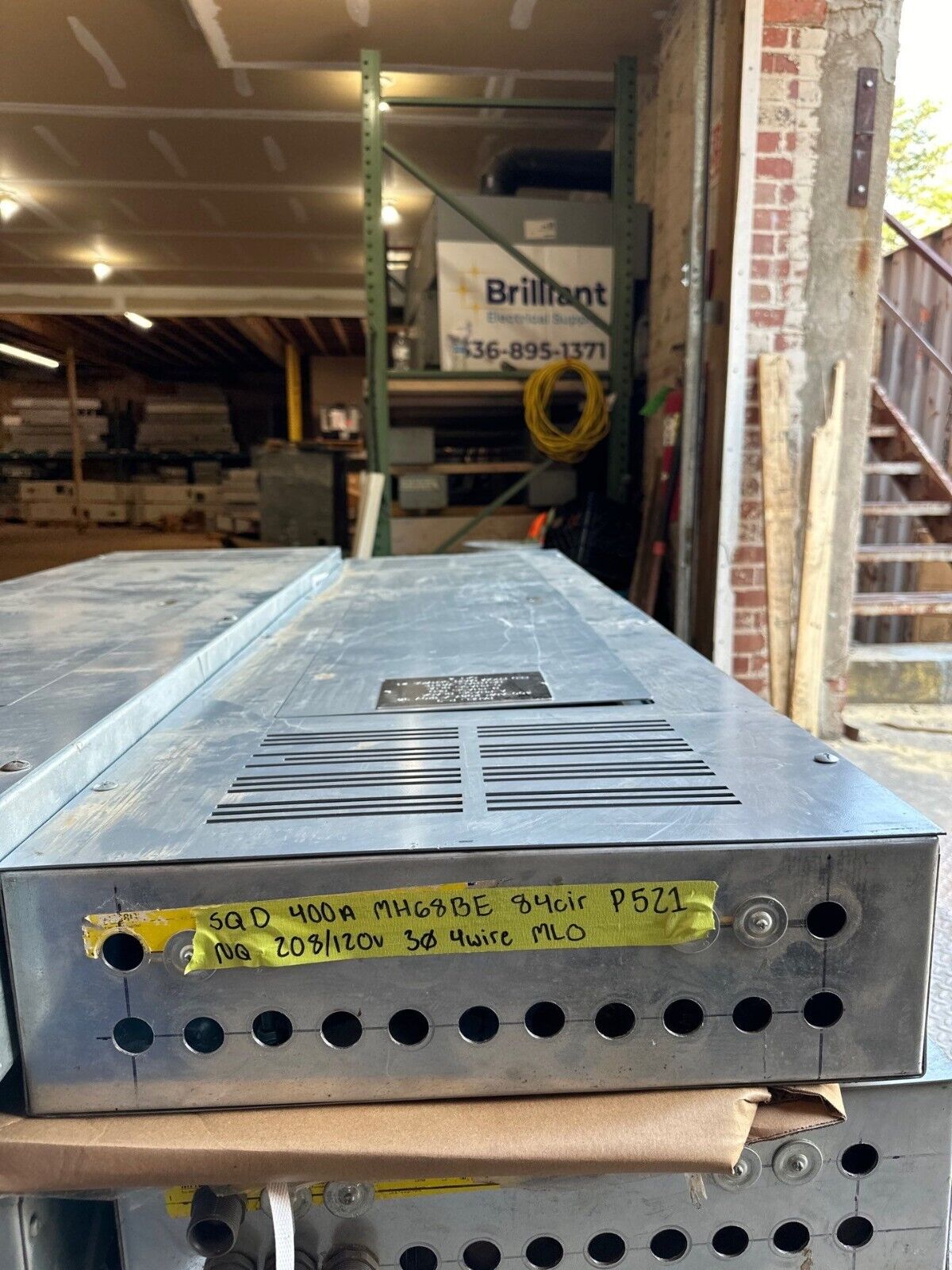 Square D NQ Panelboard 400A 208Y/120V 3PH 4W Indoor Encl Main Lug 84 Circuit MLO P521 Used