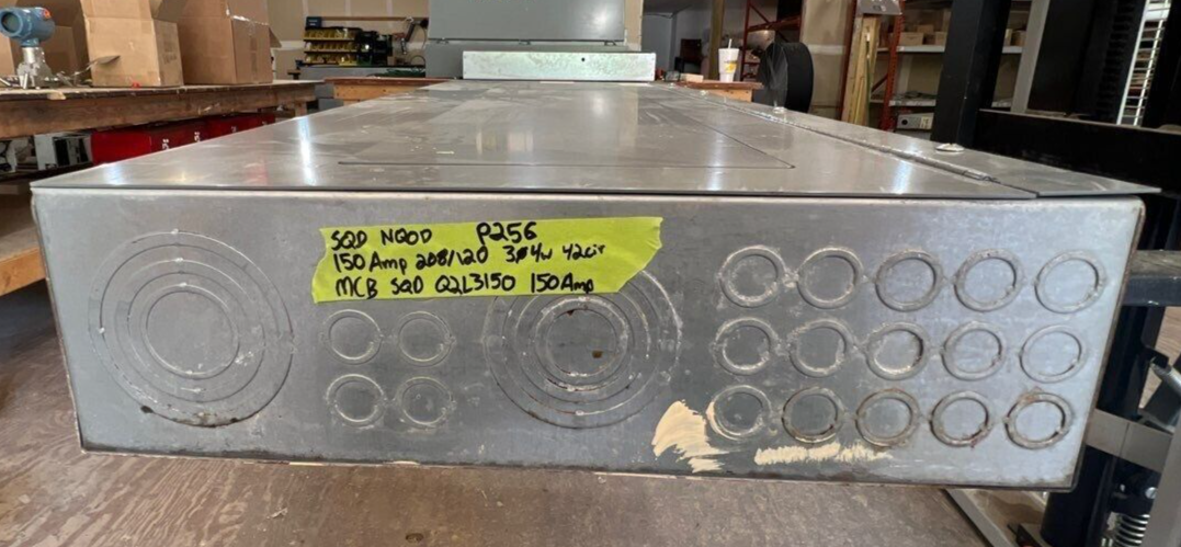 Square D NQOD Panelboard 150A 208Y/120V 3PH 4W 42 Circuit Main Q2L3150 MCB P256 Used