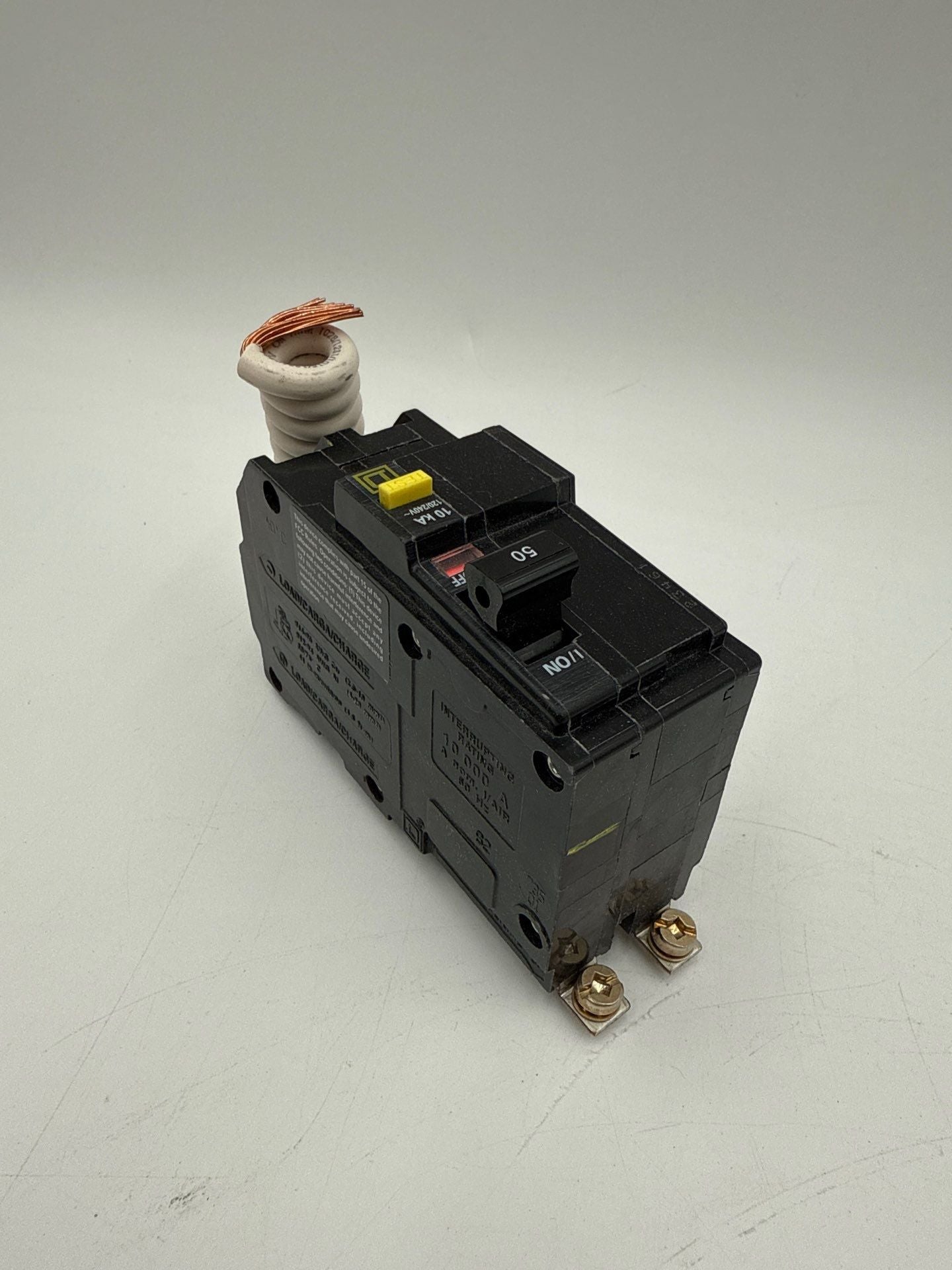 Square D QOB250GFI Circuit Breaker 50A 2P 240V QOB 50 Amp 2 Pole Ground Fault New